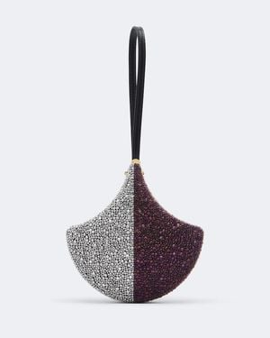 BVLGARI Verzierte Clutch Ginkgo - Lila
