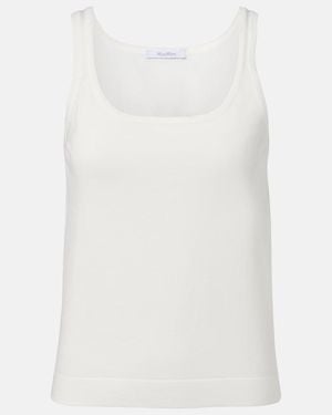 Max Mara Umano Cotton Tank Top - White