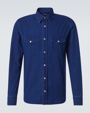 Tom Ford Denim Shirt - Blue