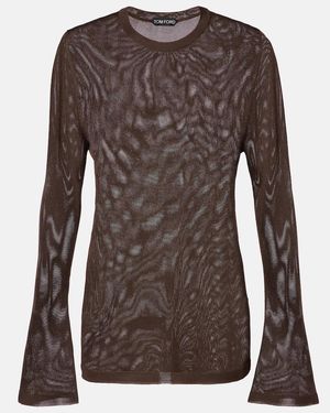 Tom Ford Knitted Top - Brown