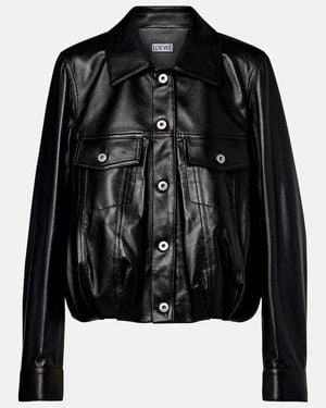 Loewe Leather Jacket - Black