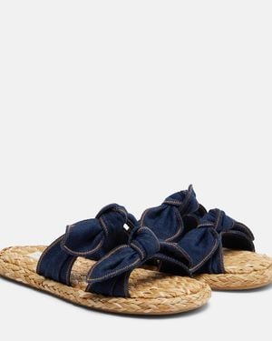 Zimmermann Espadrille-Pantoletten Carousel Aus Denim - Blau