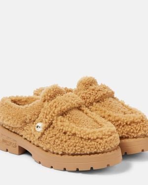 Jimmy Choo Shea Shearling Mules - Brown
