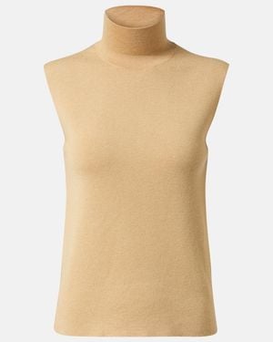 Loro Piana Rollkragen-Top Luciole Aus Cashmere-Gemisch - Natur