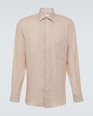 Loro Piana Andre Linen Shirt - Natural