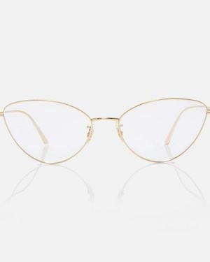 KHAITE X Oliver Peoples Cat-Eye Glasses - Metallic