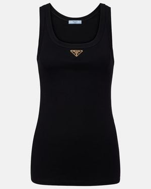 Prada Triangle Tank Top - Black