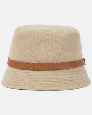 Saint Laurent Cappello Da Pescatore Cassandre - Marrone
