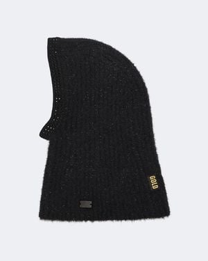 Goldbergh Fudo Embellished Ribbed-Knit Balaclava - Black