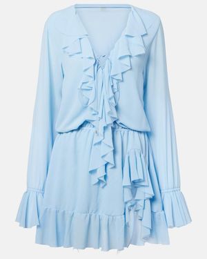 Bananhot Bellen Ruffled Minidress - Blue