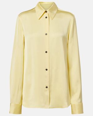 Jil Sander Satin Shirt - Yellow