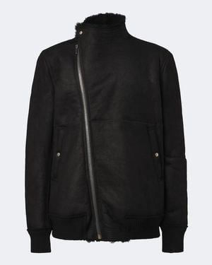 Rick Owens Hollywood Flight Leather Jacket - Black