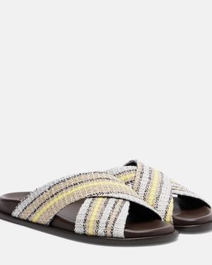 Missoni Sandalen Viola Aus Haekelstrick - Weiß