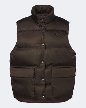 Prada Piumino Senza Maniche - Nero
