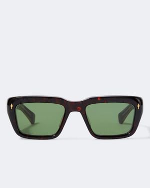 Jacques Marie Mage Walker Rectangular Sunglasses - Green