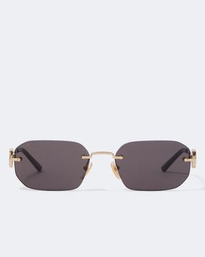 Gucci Eckige Sonnenbrille - Braun