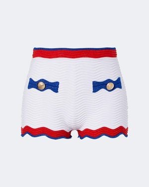 retroféte Shorts Kait Smerlati - Bianco