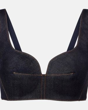 Givenchy Denim Bra Top - Blue
