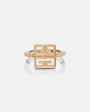 Givenchy Ring 4G Mit Swarovski-Kristallen - Weiß