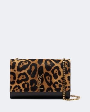 Saint Laurent Borsa A Tracolla Kate Small - Marrone