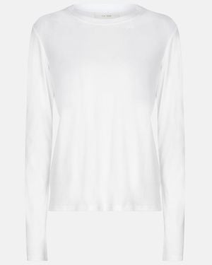 The Row Shermann Cotton-jersey Top - White