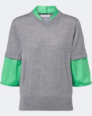 Dorothee Schumacher Top En Laine Vierge - Vert