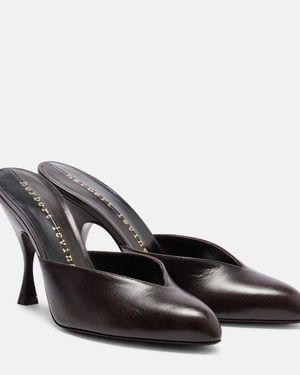 Herbert Levine Sitting Pretty 95 Leather Mules - Brown