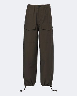JW Anderson Cotton-Blend Wide-Leg Trousers - Grey