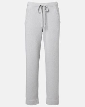 God's True Cashmere Cashmere Straight Trousers With Rose Quartz - Grey