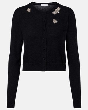 Erdem Verzierter Cardigan - Schwarz