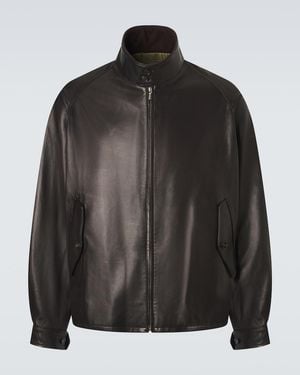 A.PRESSE Leather Jacket - Black