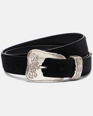 Magda Butrym Suede Belt - Black