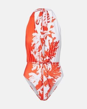 Alexandra Miro Bedruckter Badeanzug Willow - Rot