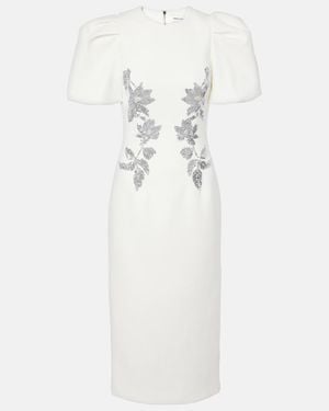 Rebecca Vallance Bridal Lucilla Embellished Midi Dress - White
