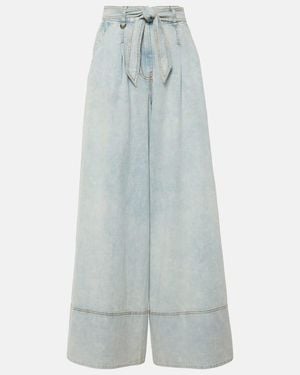 Zimmermann High-Rise Wide-Leg Jeans - Blue