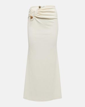 Christopher Esber Distort Cutout High-waisted Midi Skirt - Natural