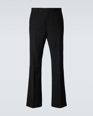 Wales Bonner Alto Virgin Wool Flared Trousers - Black