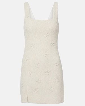 STAUD Le Sable Beaded Minidress - Natural