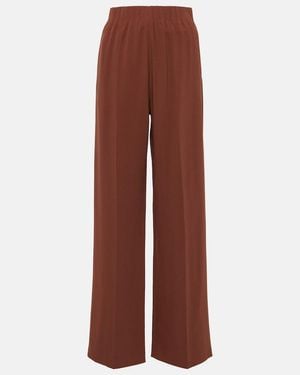 FFORME Maud High-Rise Lame Wide-Leg Pants - Brown