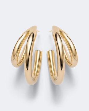 Jennifer Fisher Pendientes De Aro Chapados En Oro De 14 Ct - Metálico
