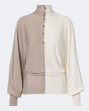 Jacquemus Pullover Aus Einem Seidengemisch - Natur