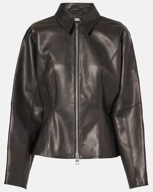 The Sei Leather Jacket - Black