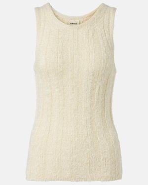 KHAITE Lena Silk And Cashmere Tank Top - Natural