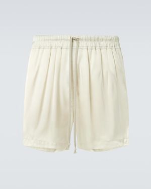 Rick Owens Charmeuse Shorts - Natural