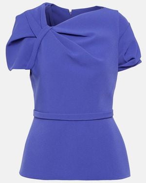 Safiyaa Cassiopeia Crepe Top - Blue