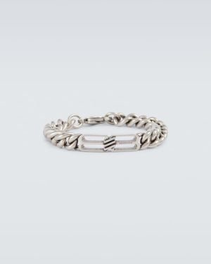 Balenciaga Bb Icon Gourmette Armband - Weiß