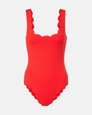 Marysia Swim Scalloped Swimsuit - Red