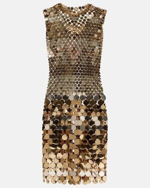 Rabanne Sparkle Disc Minidress - Metallic