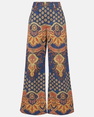 Valentino Voyage Imaginaire Wide-Leg Jeans - Blue