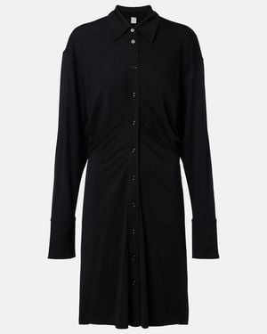 TOTEME Hemdblusenkleid Aus Jersey - Schwarz